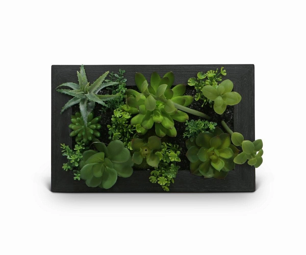 Verdant Faux Succulent Wall Hanging
