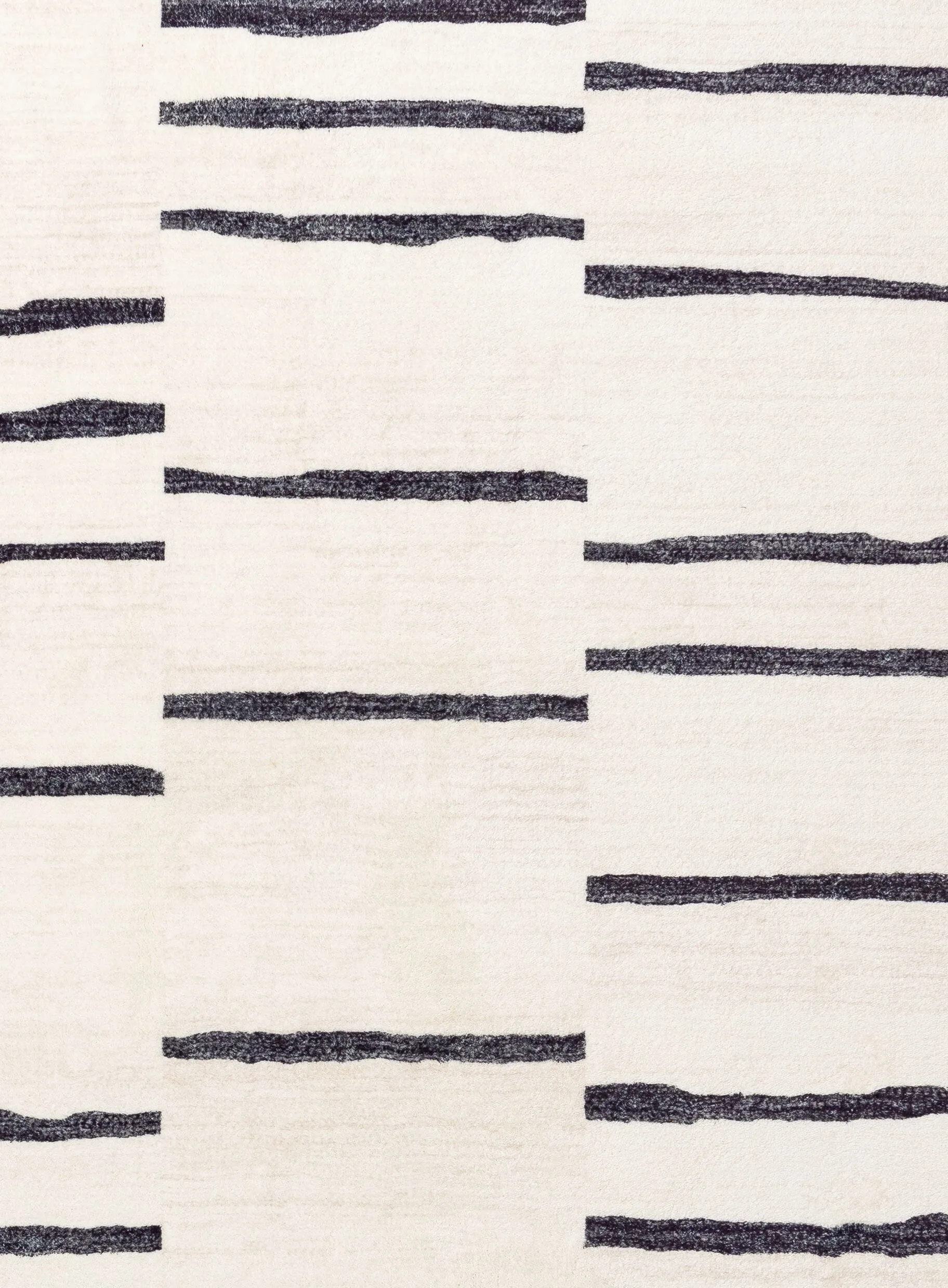 Vesper Black and Ivory Tribal Washable Rug