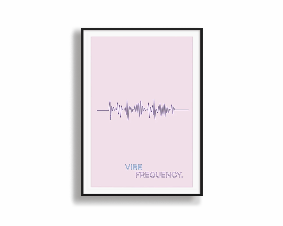 Vibe Frequency 1modern abstract painting decor