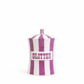 Vice Glitter Canisterglass jar ,jar with lid 