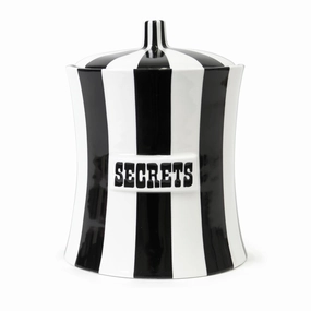 Vice Secrets Canisterglass jar ,jar with lid 