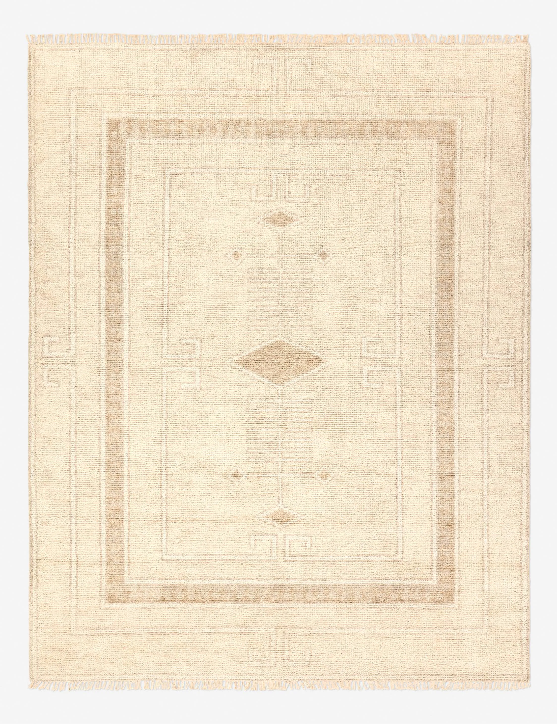 Villa Hand-Knotted Wool Rugmodern color block patchwork rug