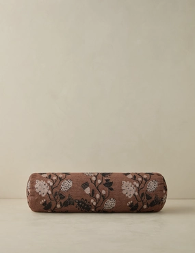 Vini Botanical Jacquard Bolster Pillow by Sarah Sherman Samuelbedding sets ,throw blankets 