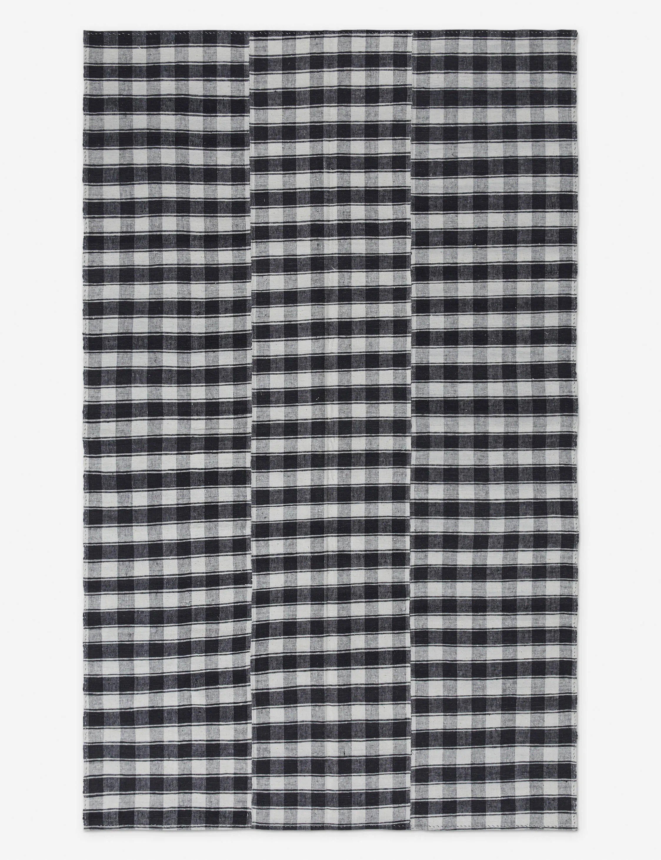 Vintage Kilim Hand-Woven Wool Rug No. 3, 5'7" x 9'3"modern color block patchwork rug