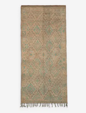 Vintage Moroccan Hand-Knotted Wool Rug No. 13, 6'2" x 13'1"modern color block patchwork rug