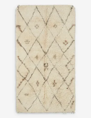 Vintage Moroccan Hand-Knotted Wool Rug No. 14, 5'1" x 9'3"modern color block patchwork rug