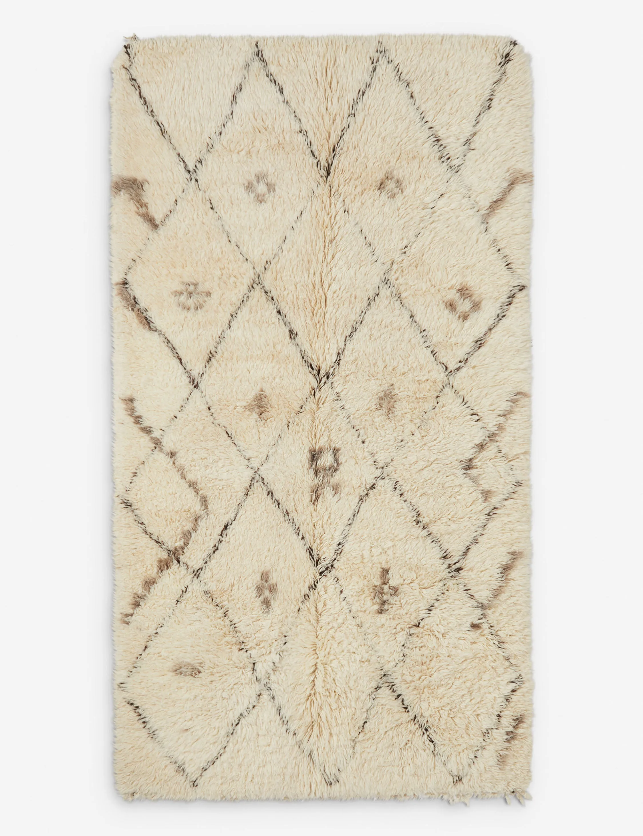 Vintage Moroccan Hand-Knotted Wool Rug No. 14, 5'1" x 9'3"modern color block patchwork rug