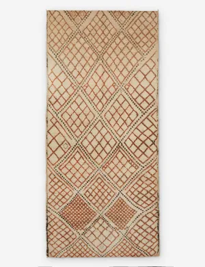 Vintage Moroccan Hand-Knotted Wool Rug No. 26, 6' x 13'3"modern color block patchwork rug