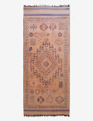 Vintage Moroccan Hand-Knotted Wool Rug No. 48, 5'8 x 12'10modern color block patchwork rug