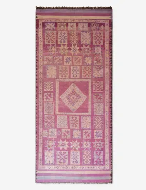 Vintage Moroccan Hand-Knotted Wool Rug No. 62, 5'4" x 11'9"modern color block patchwork rug