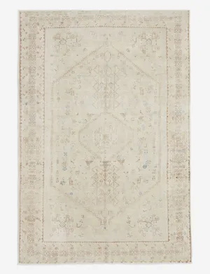 Vintage Persian Hand-Knotted Wool Rug No. 13, 5'5" x 8'modern color block patchwork rug