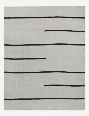 Vintage Turkish Hand-Knotted Wool Rug No. 205, 10'2" x 13'4"modern color block patchwork rug