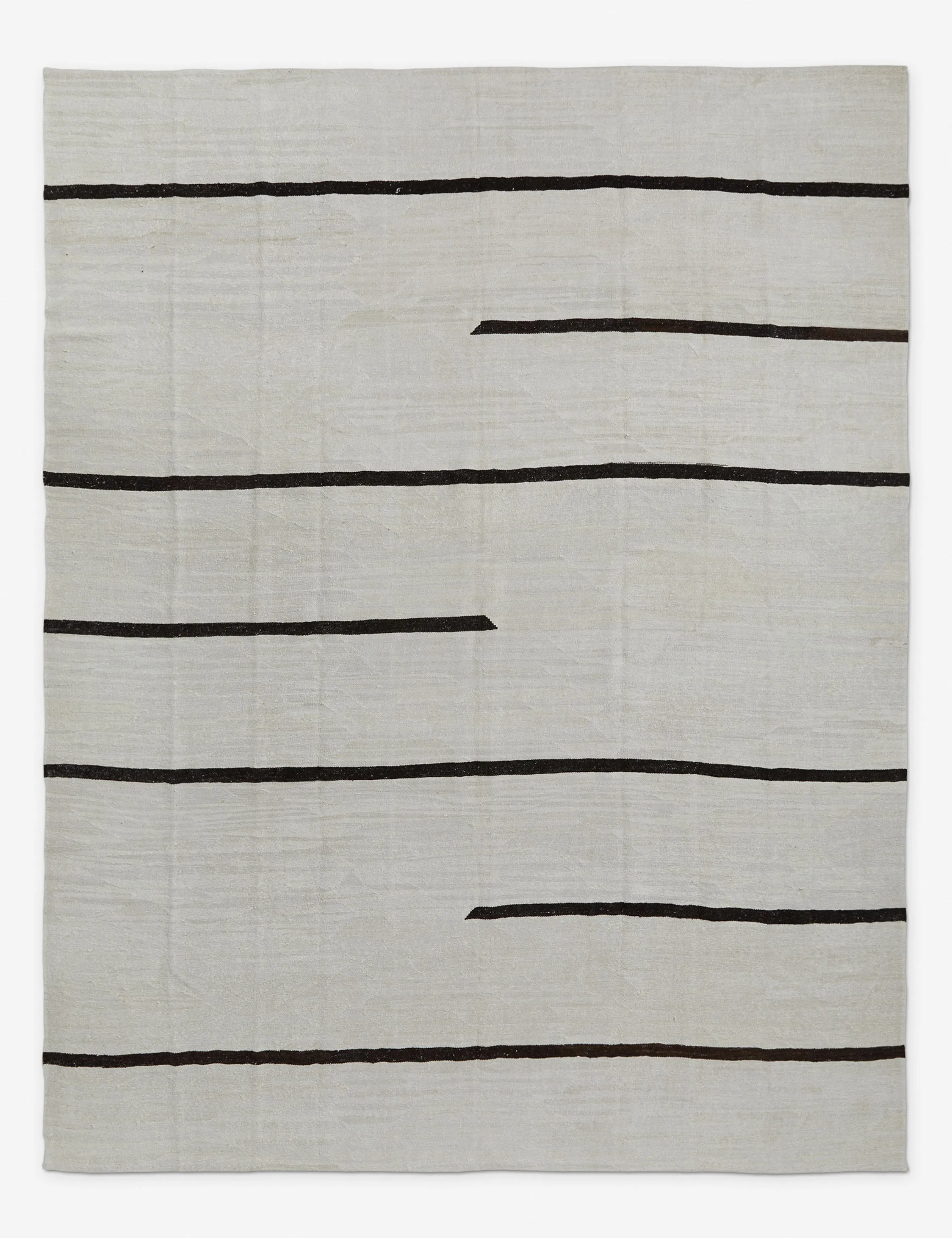 Vintage Turkish Hand-Knotted Wool Rug No. 205, 10'2" x 13'4"modern color block patchwork rug