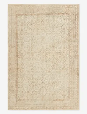 Vintage Turkish Hand-Knotted Wool Rug No. 311, 6'8" x 9'8"modern color block patchwork rug
