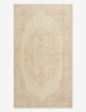 Vintage Turkish Hand-Knotted Wool Rug No. 327, 5'3" x 9'5"modern color block patchwork rug
