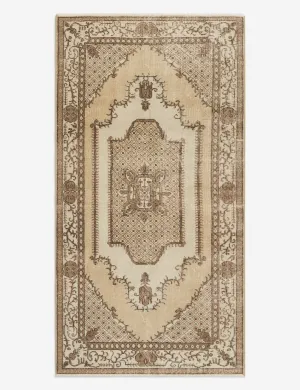 Vintage Turkish Hand-Knotted Wool Rug No. 334, 3'8" x 6'11"modern color block patchwork rug