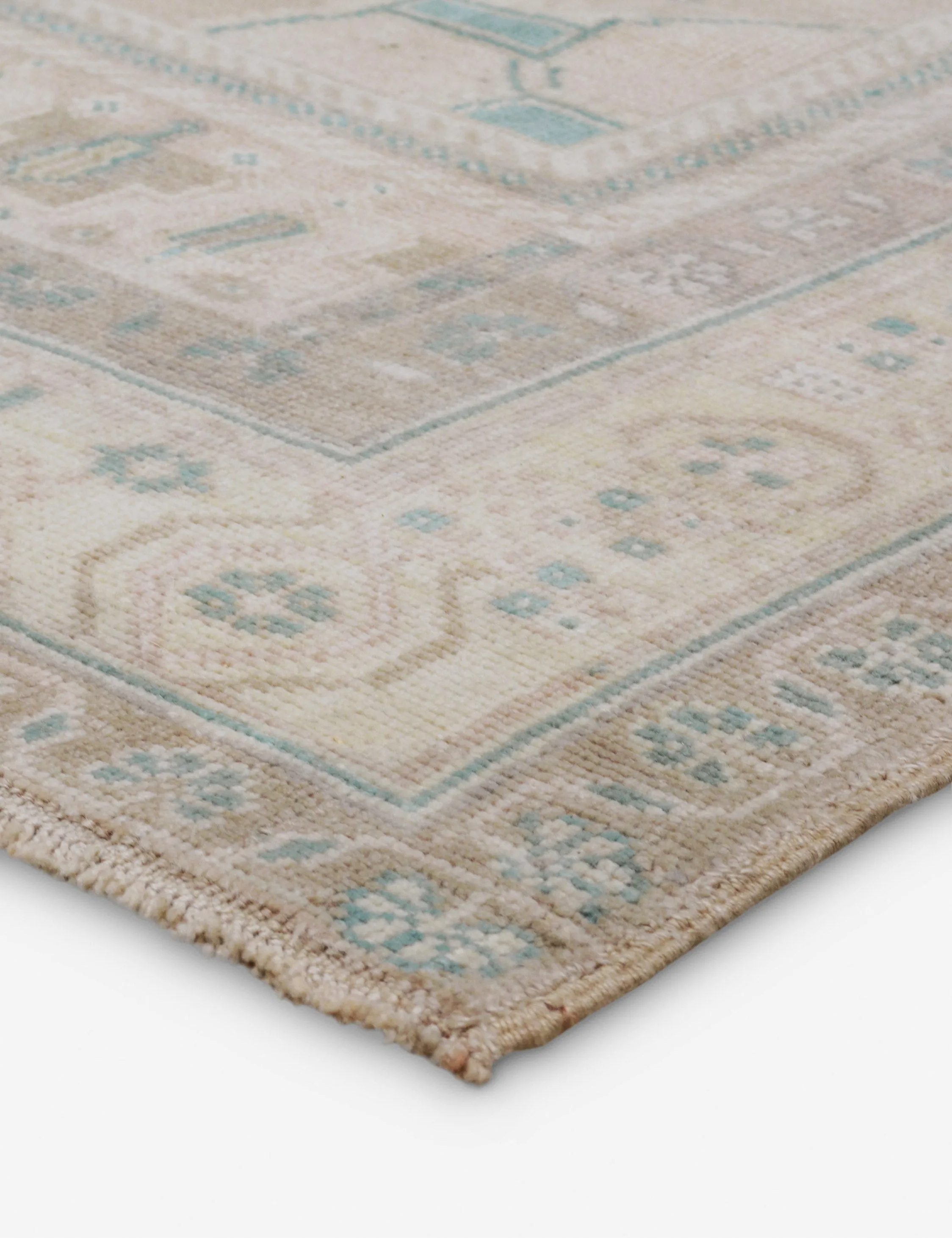 Vintage Turkish Hand-Knotted Wool Rug No. 416, 5'1" x 9'