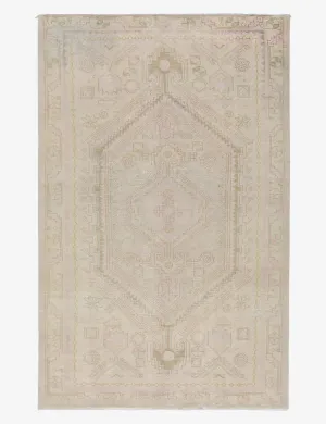 Vintage Turkish Hand-Knotted Wool Rug No. 426, 4'7" x 7'1"modern color block patchwork rug