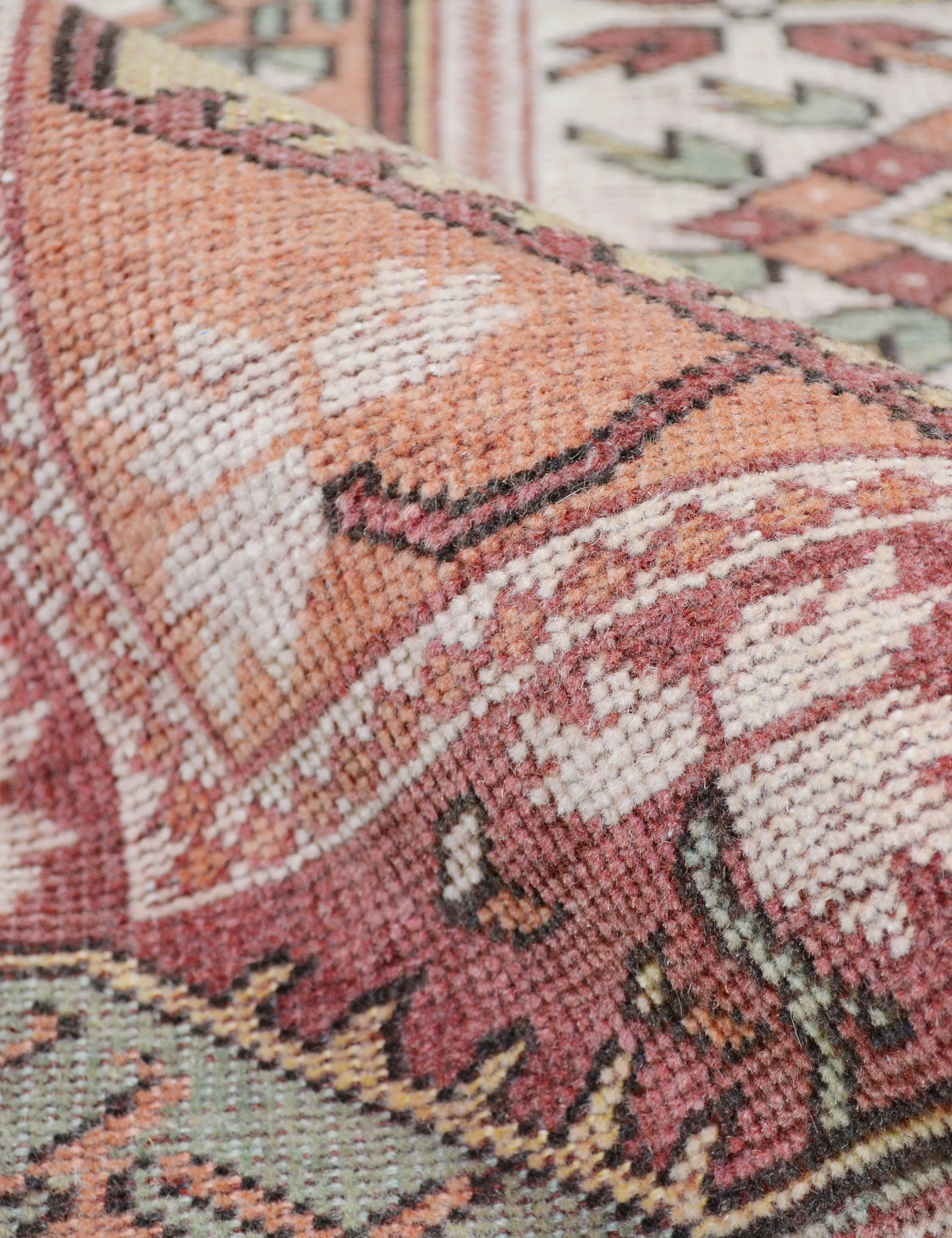 Vintage Turkish Hand-Knotted Wool Rug No. 437, 3'1" x 6'5"