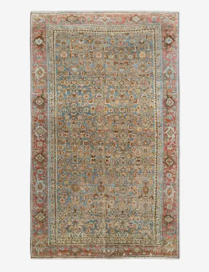 Vintage Turkish Hand-Knotted Wool Rug No. 448, 3'8" x 6'4"modern color block patchwork rug