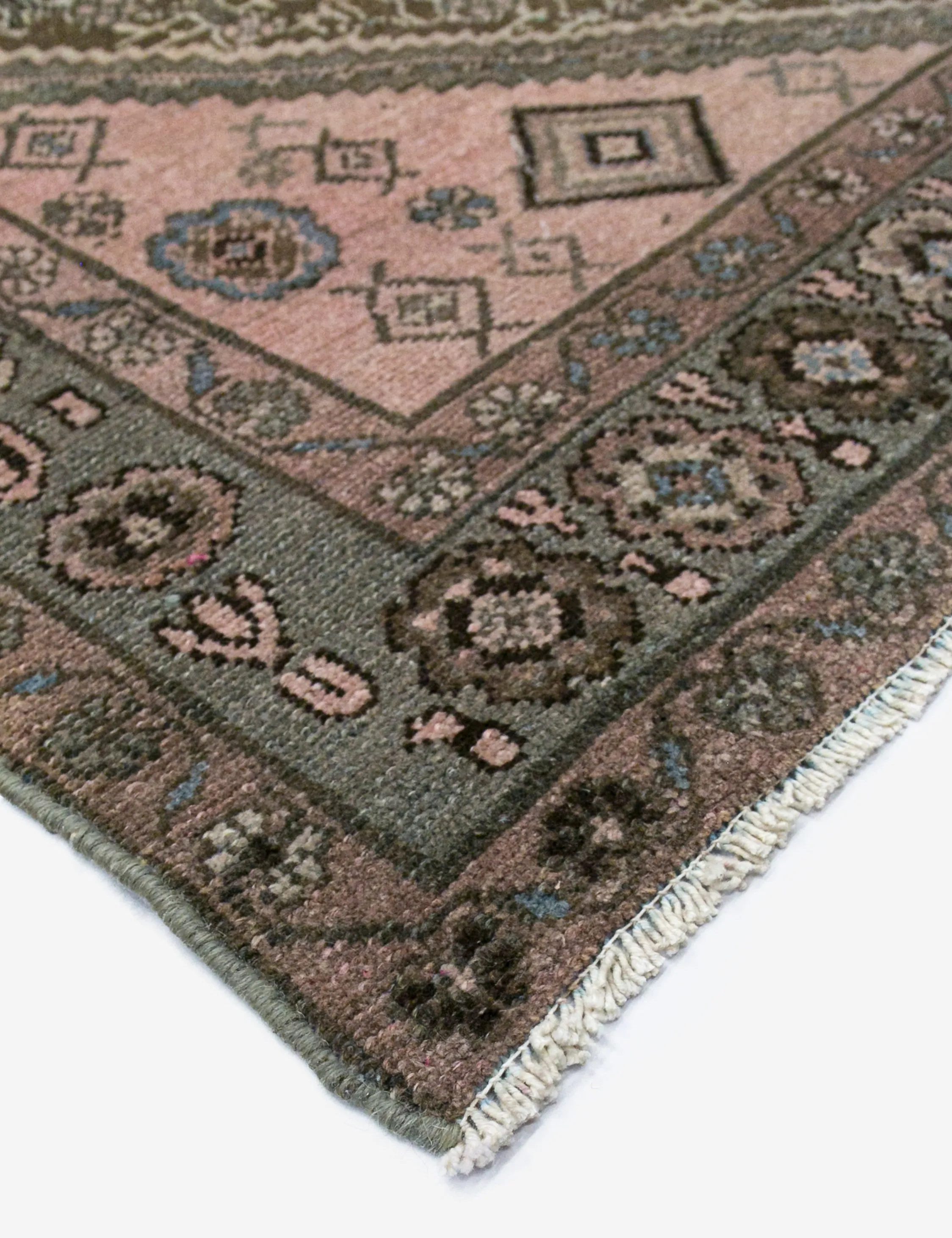 Vintage Turkish Hand-Knotted Wool Rug No. 450, 4'1" x 6'5"