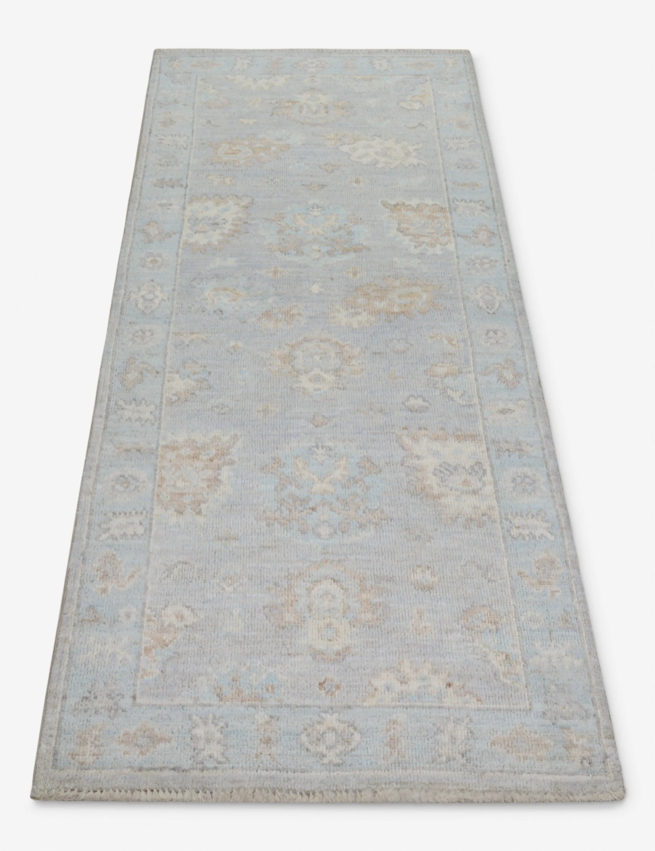 Vintage Turkish Hand-Knotted Wool Runner Rug No. 247, 2'5" x 6"