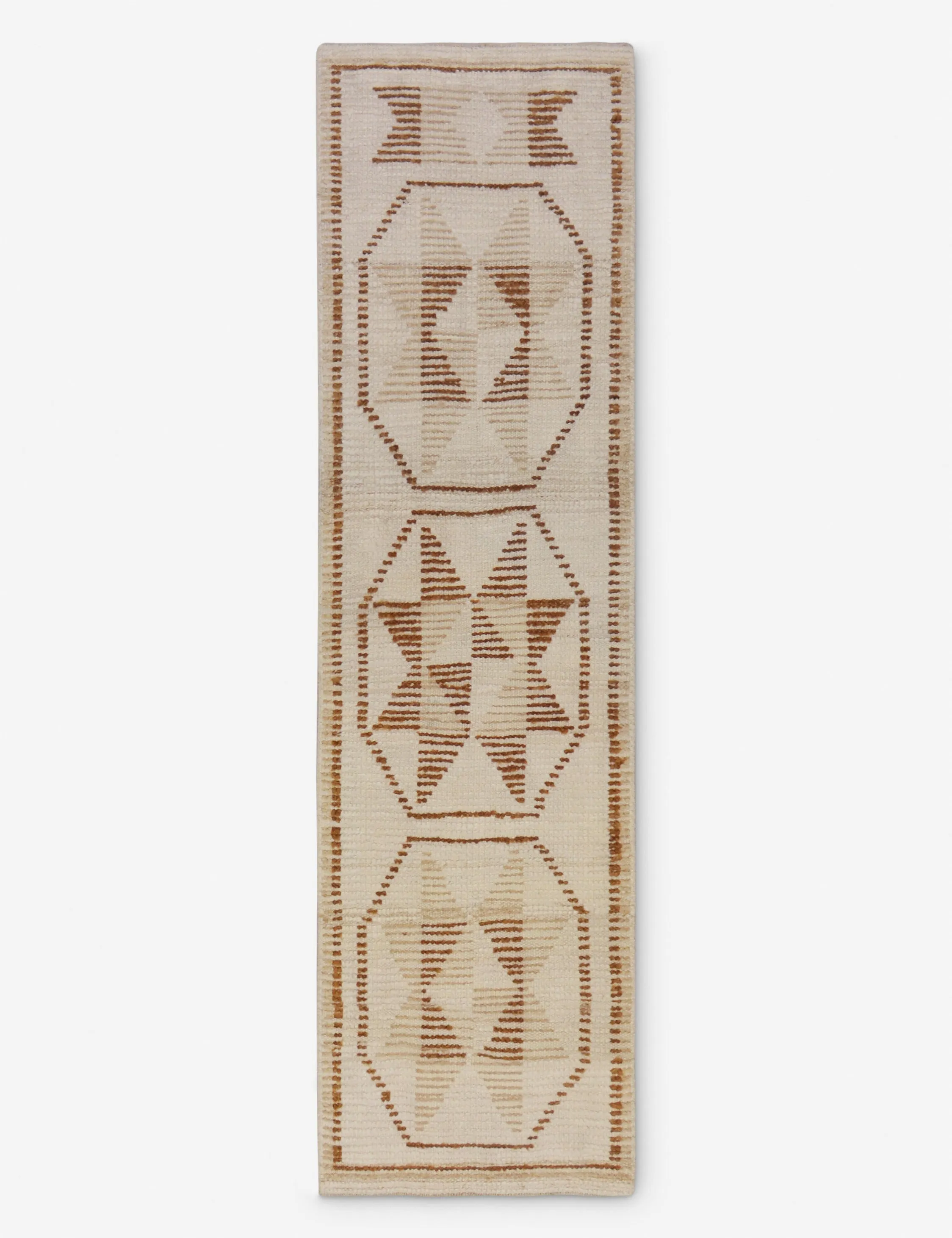 Vintage Turkish Hand-Knotted Wool Runner Rug No. 251, 2'7" x 9'3"modern color block patchwork rug