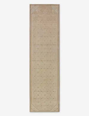 Vintage Turkish Hand-Knotted Wool Runner Rug No. 261, 2'7" x 9'4"modern color block patchwork rug
