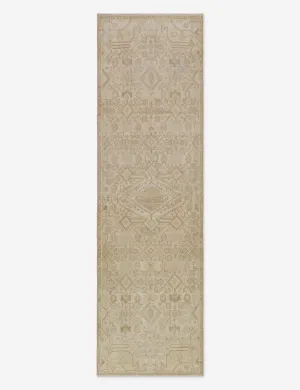 Vintage Turkish Hand-Knotted Wool Runner Rug No. 262, 2'8" x 8'10"modern color block patchwork rug