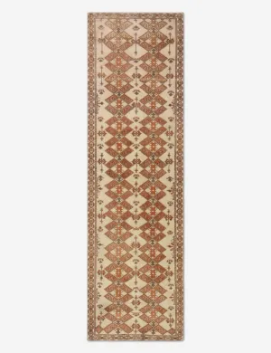 Vintage Turkish Hand-Knotted Wool Runner Rug No. 268, 2'6" x 8'7"modern color block patchwork rug
