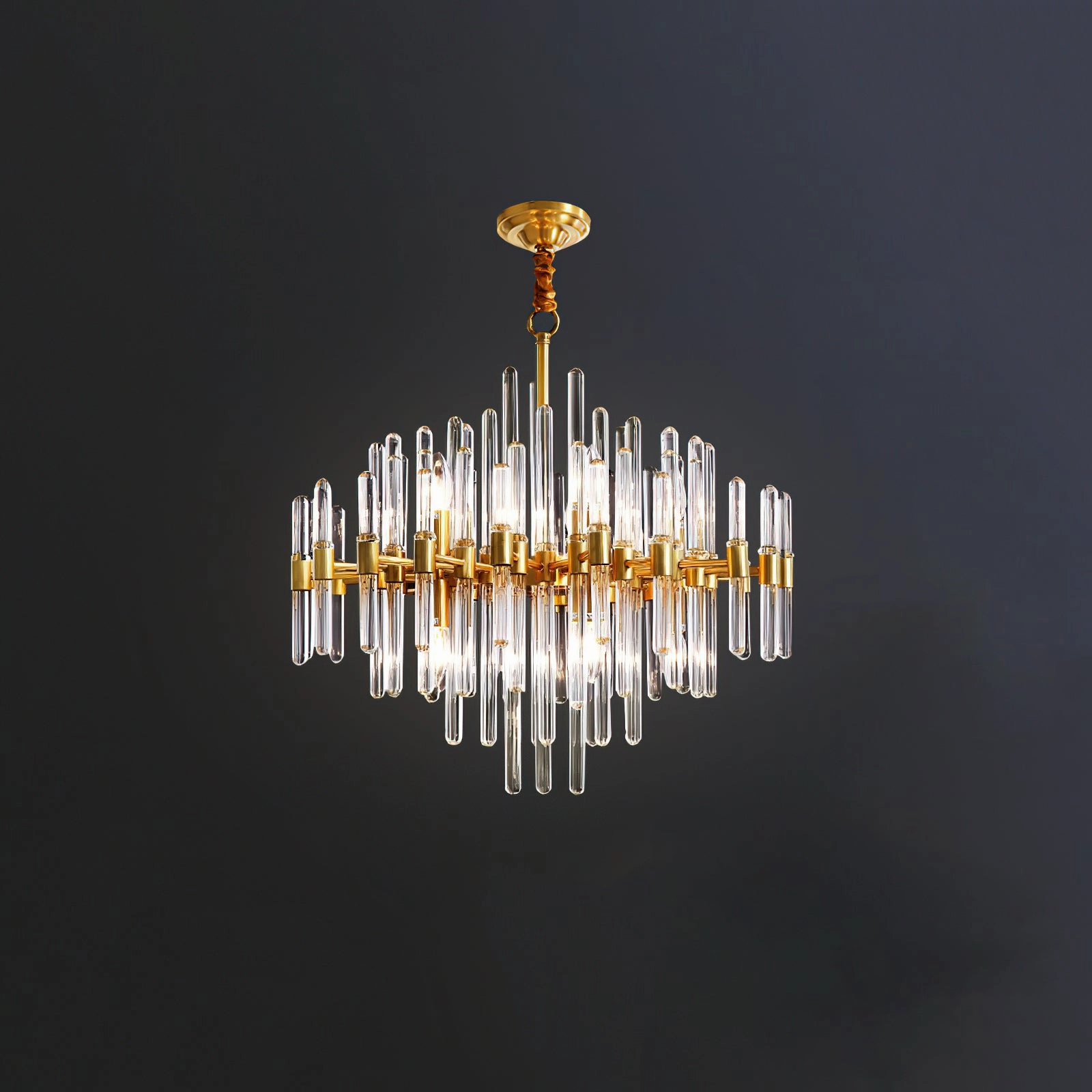 Vintage Antique Brass Chandelier