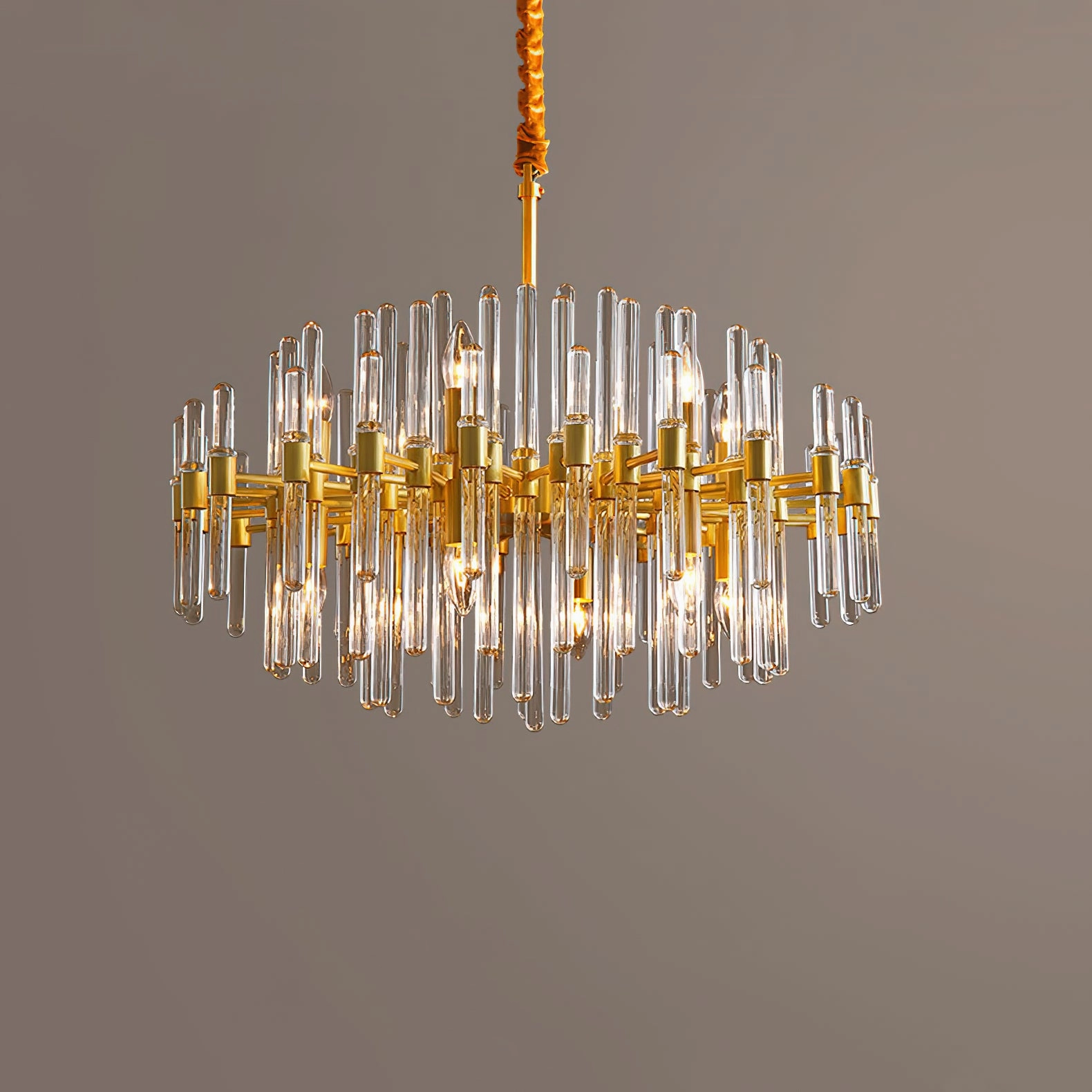 Vintage Antique Brass Chandelier