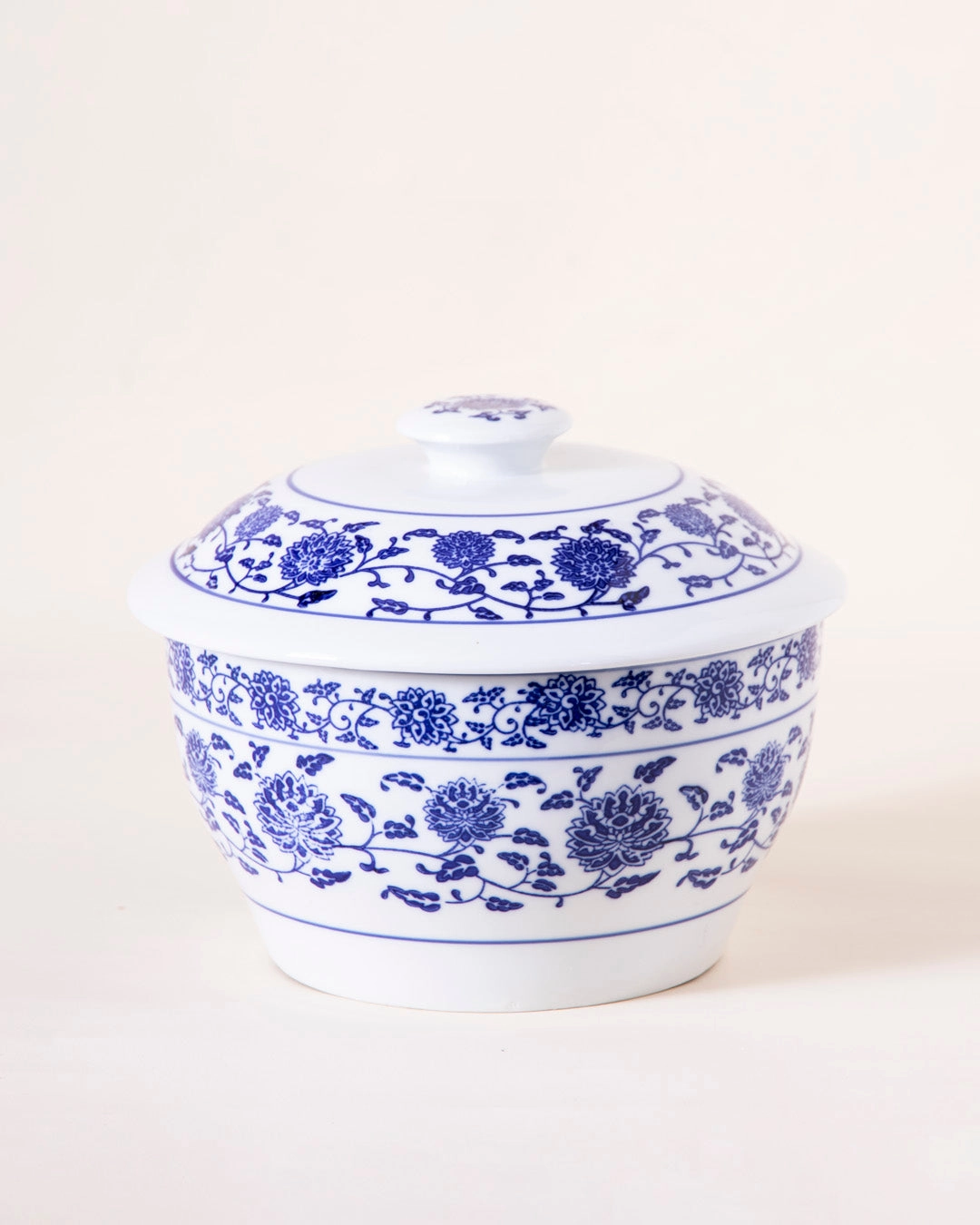Vintage Blue & White Casserole With Lid