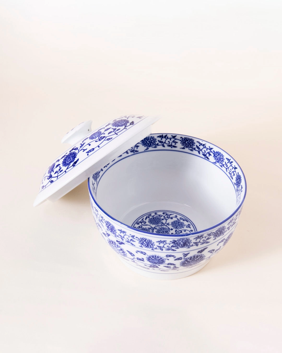 Vintage Blue & White Casserole With Lid