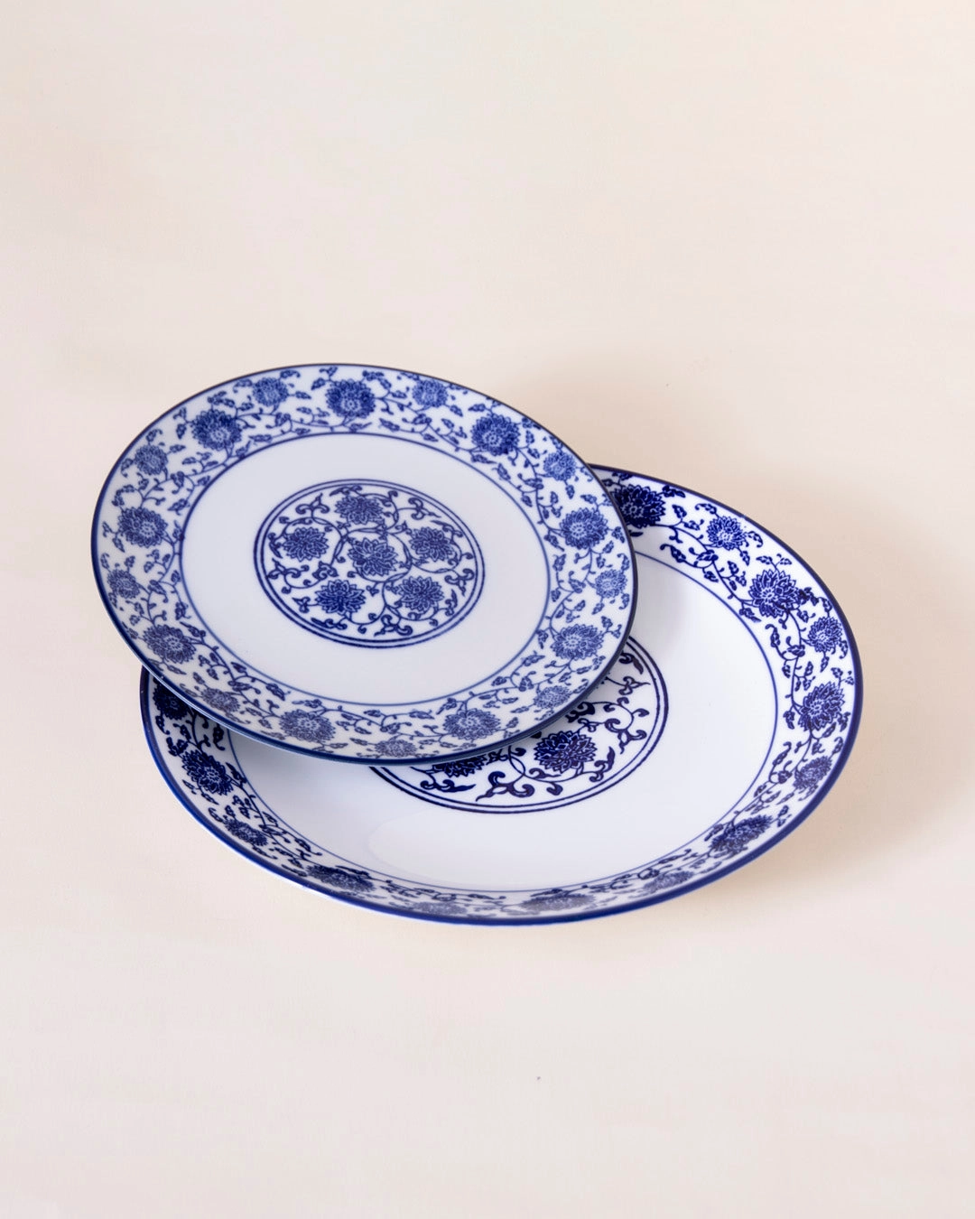 Vintage Blue & White Quarter Plate