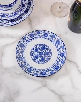 Vintage Blue & White Quarter Platehome decor ,wall decor 