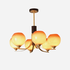 Vintage Caramel Globe Chandelierrustic chandelier,bedroom chandelier 