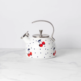 Vintage Cherry Dot Tea Kettlemodern kitchen decor ,kitchen dinner set ,dinnerware 