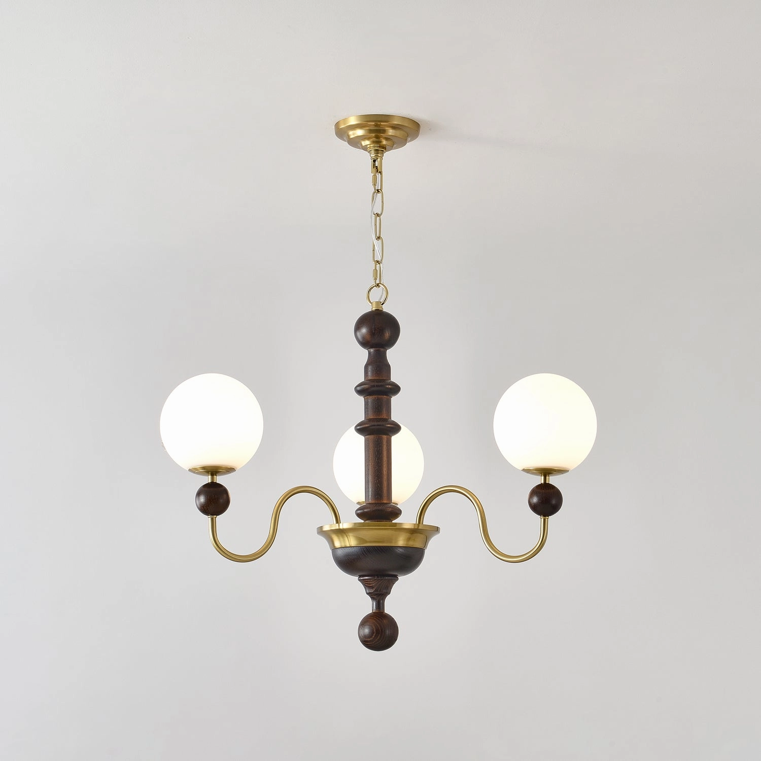 Vintage Curved Sphere Chandelier