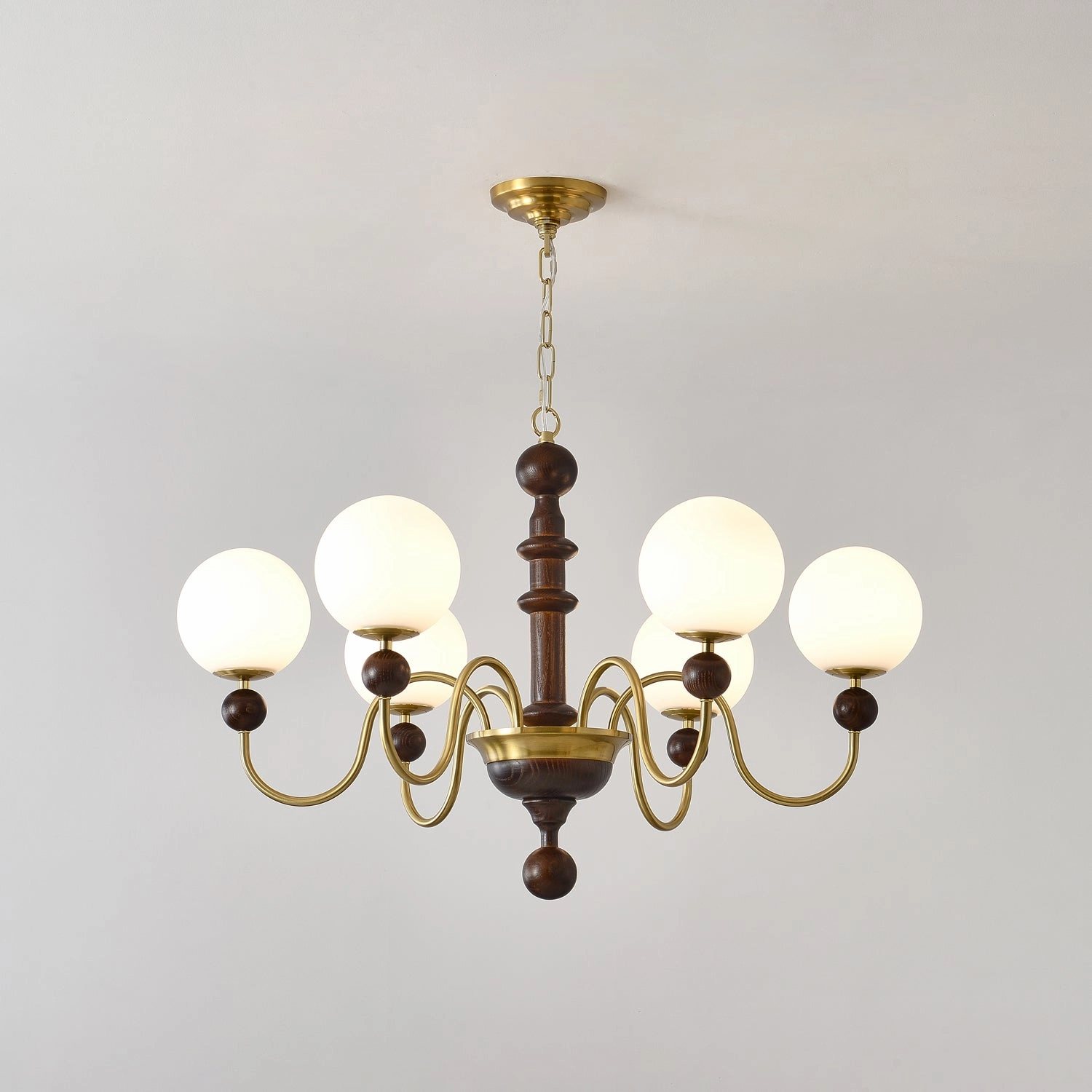 Vintage Curved Sphere Chandelier