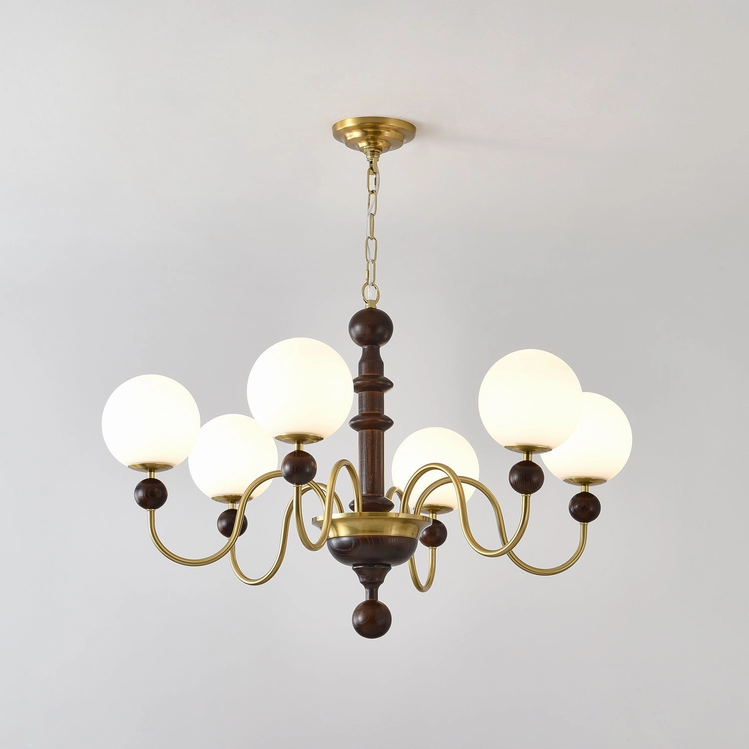 Vintage Curved Sphere Chandelier