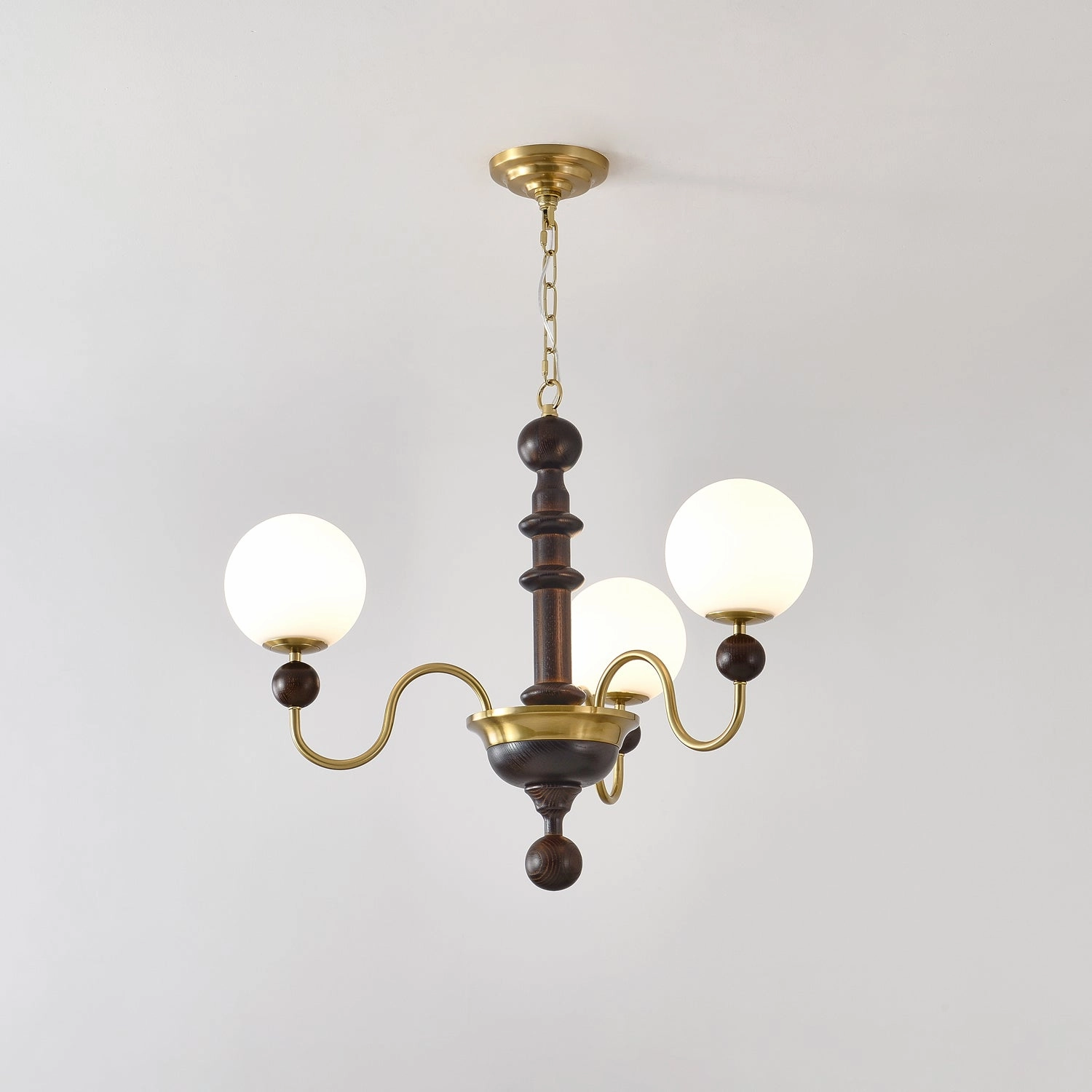 Vintage Curved Sphere Chandelier