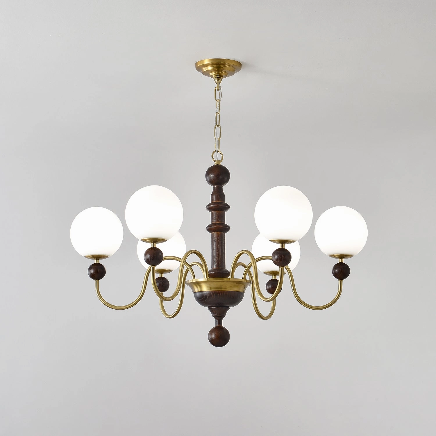 Vintage Curved Sphere Chandelier
