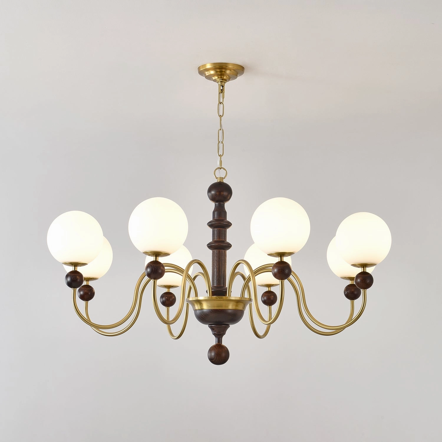 Vintage Curved Sphere Chandelier