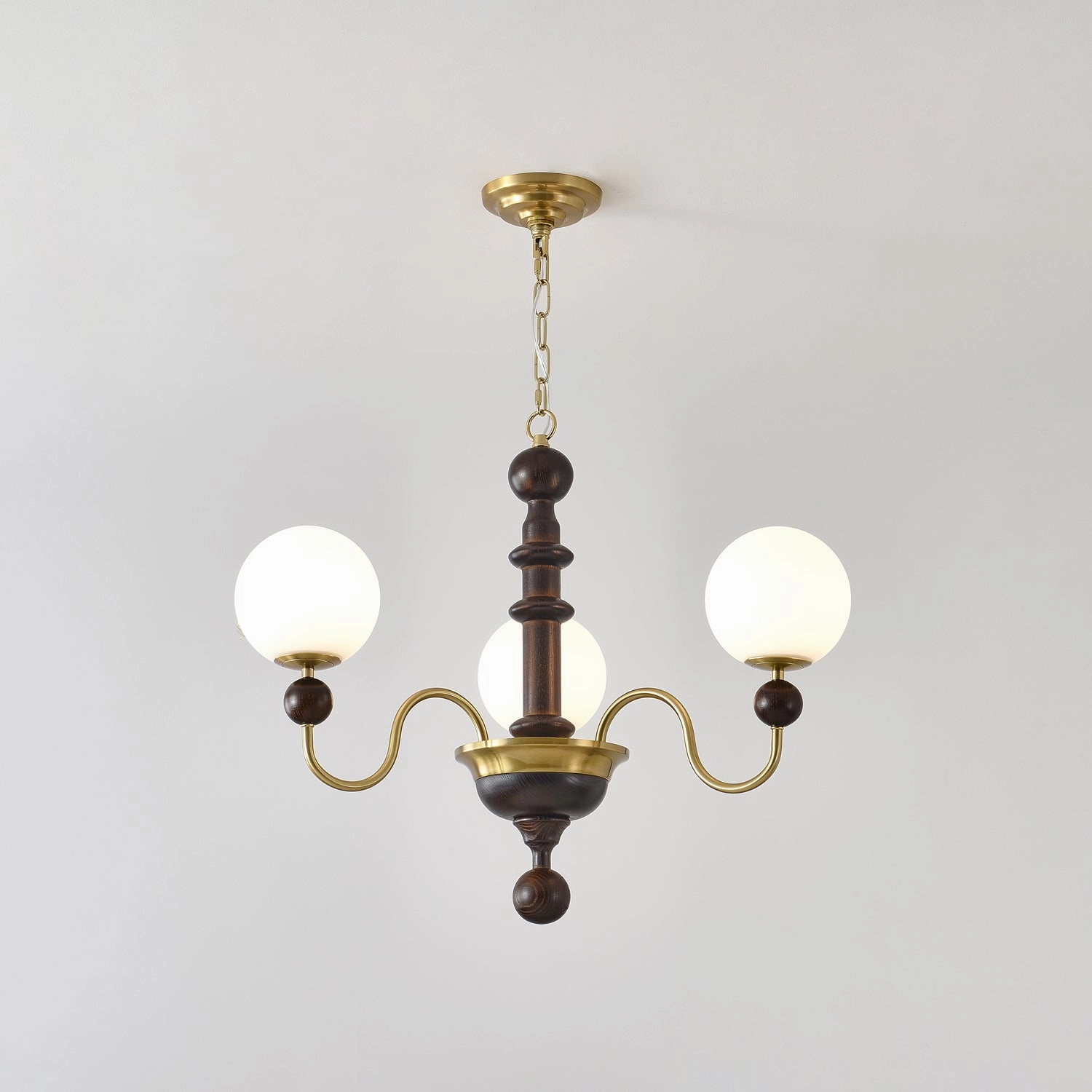 Vintage Curved Sphere Chandelier