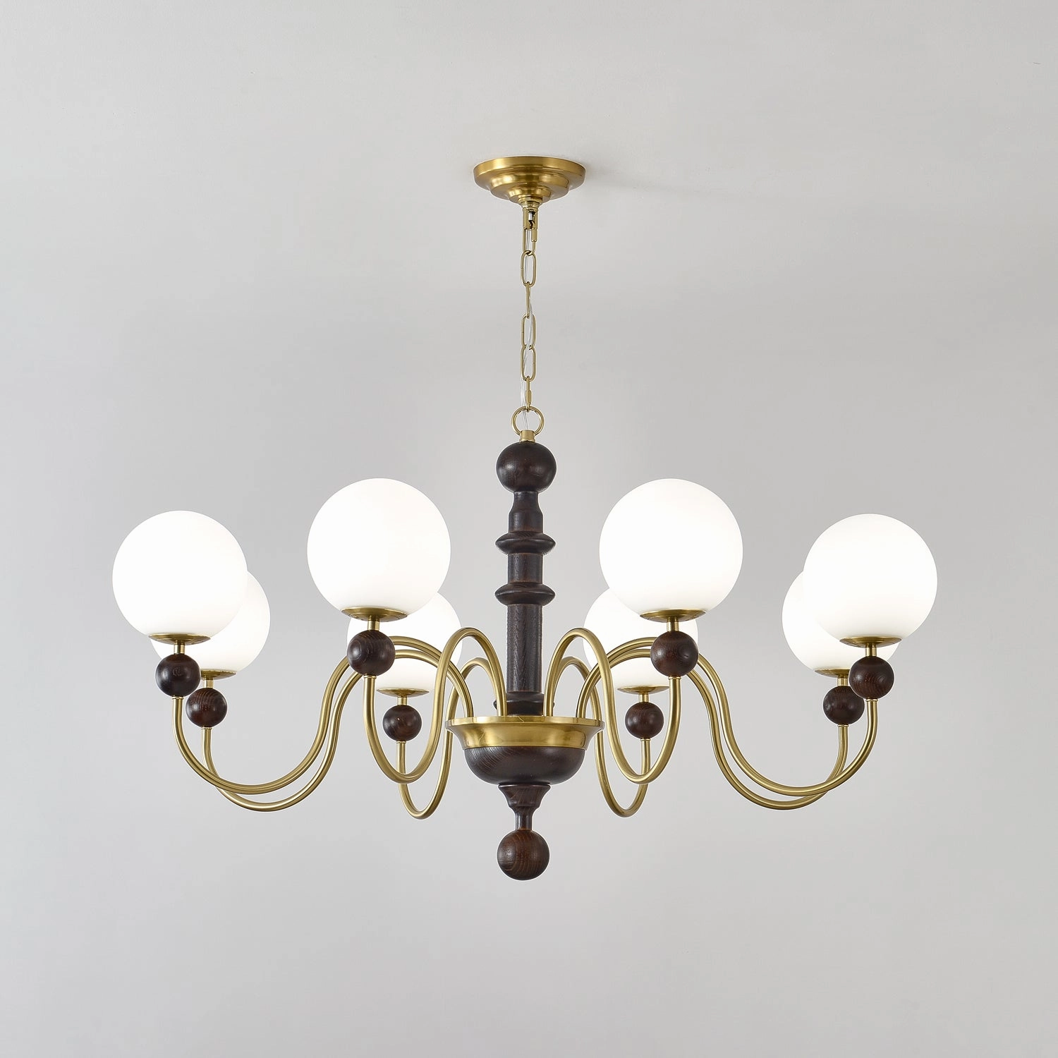 Vintage Curved Sphere Chandelier