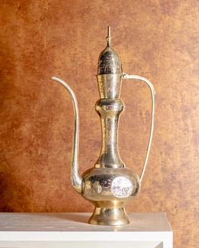Vintage Decorative Brass Kettle - 12"home decor ,wall decor 