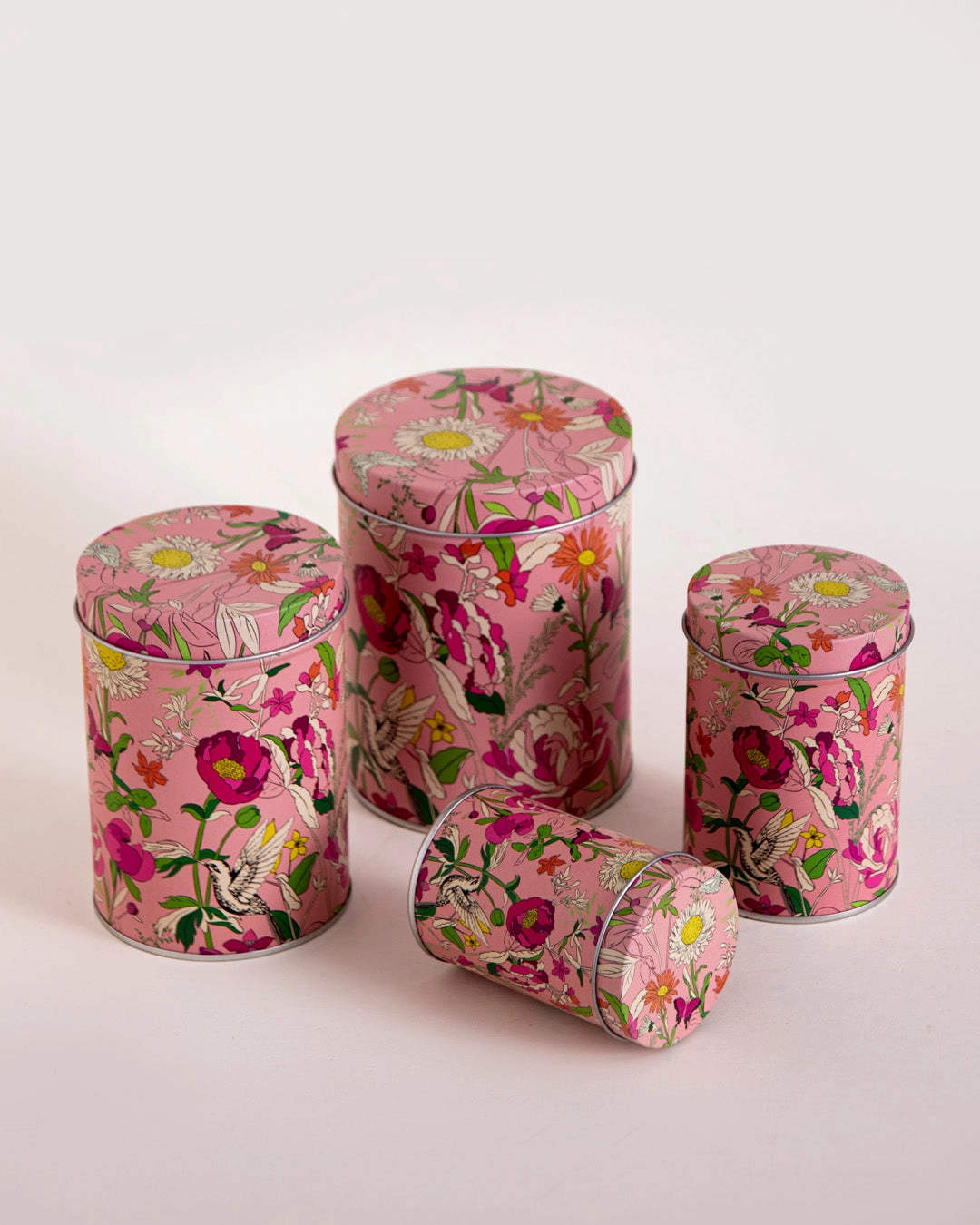 Vintage Floral Storage Canister - Set Of 4