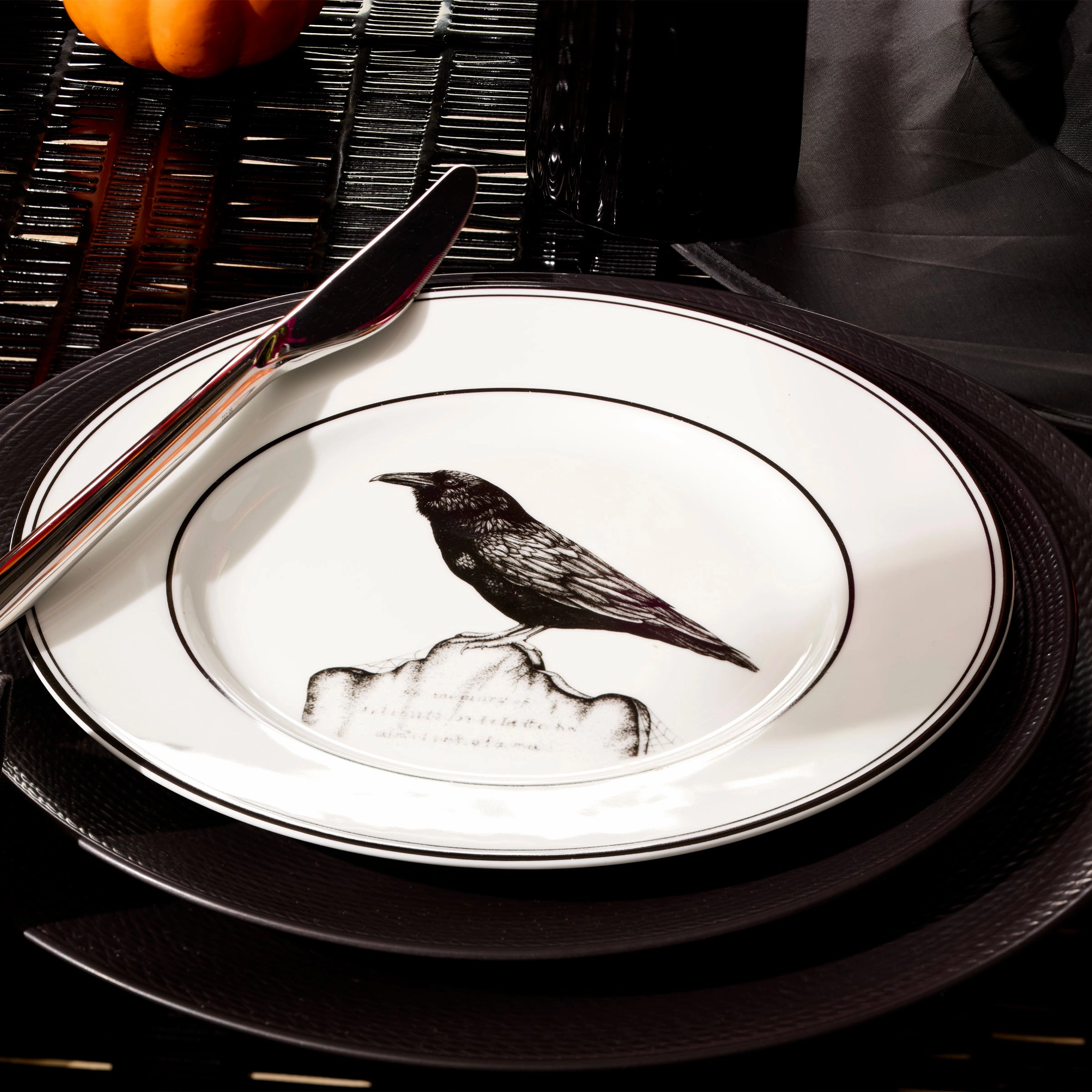 Vintage Halloween Dessert Plates - Set of 4