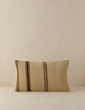 Vintage Lumbar Pillow No. 146, 12" x 20"bedding sets ,throw blankets 